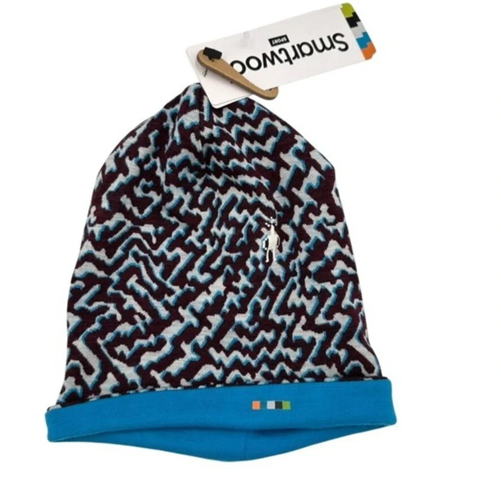 Smartwool Kids Thermal Reversible Cuffed Beanie Purple Iris SW018019P06-SM‎ NWT